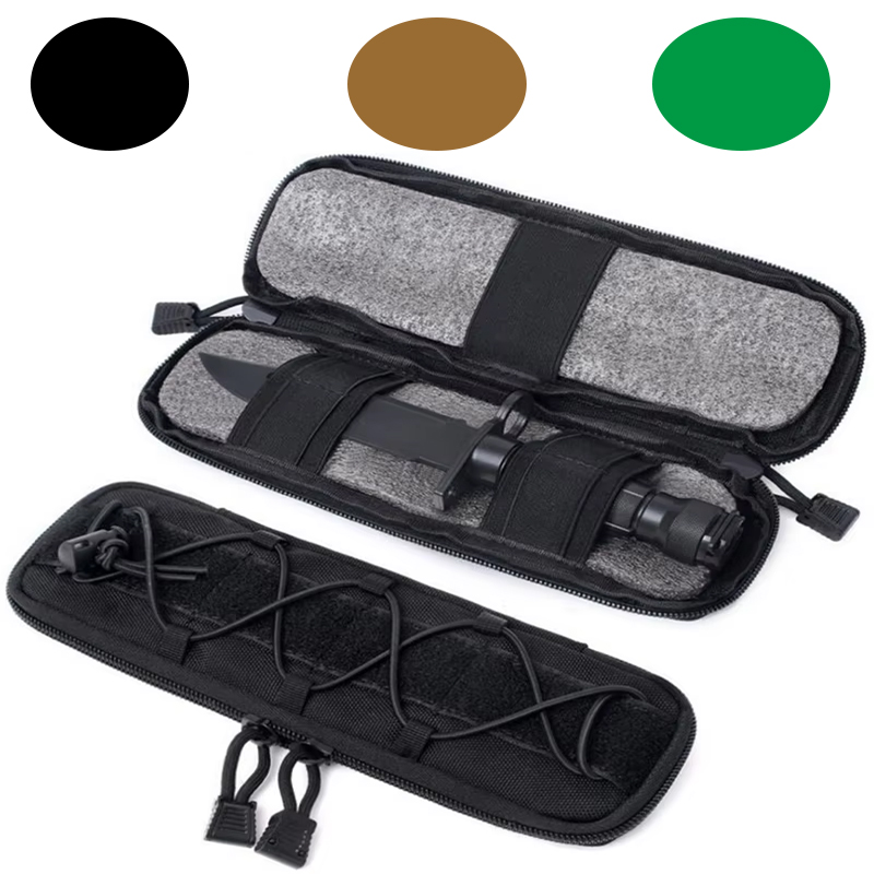 Edc Carry Belt - Tactical Belt Bag Knife Flashlight Storage