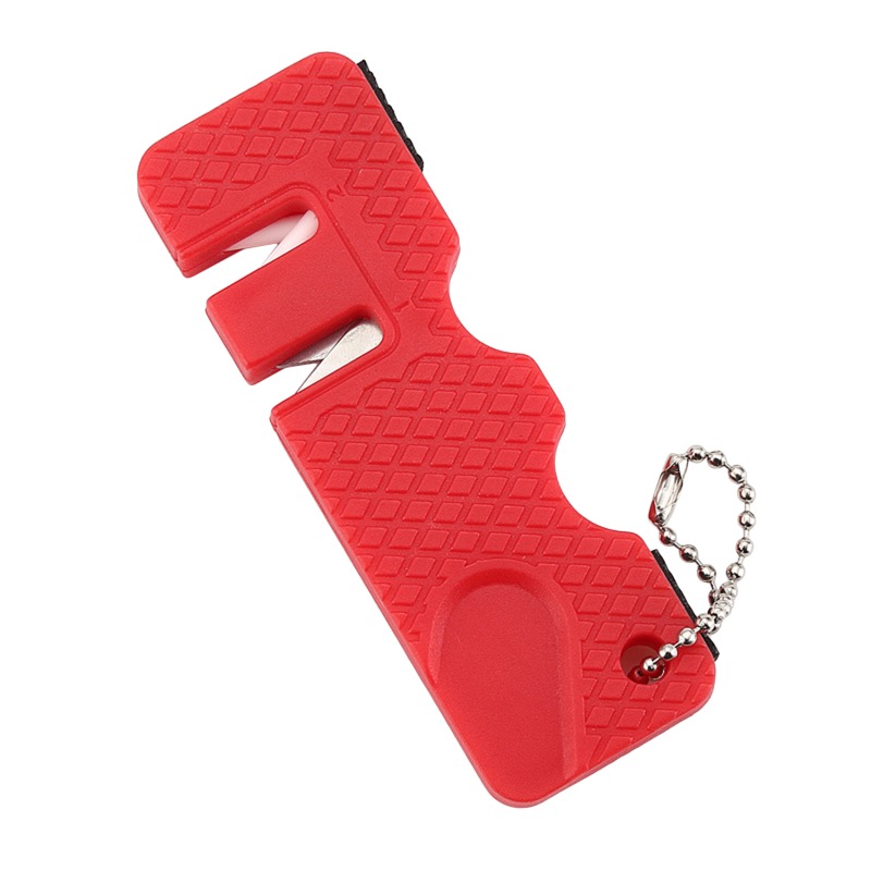 Pocket Knife Ceramic - Portable Keychain Knife Sharpener Multipurpose Diamond