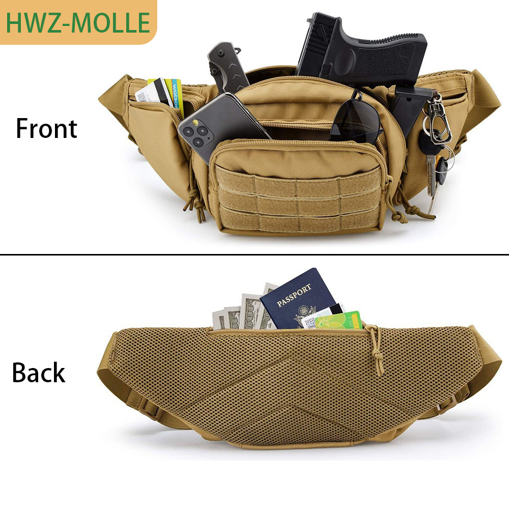 Tactical Molle Fanny Pack Wais - Edc Concealed Carry Fanny Pack reseña y precio