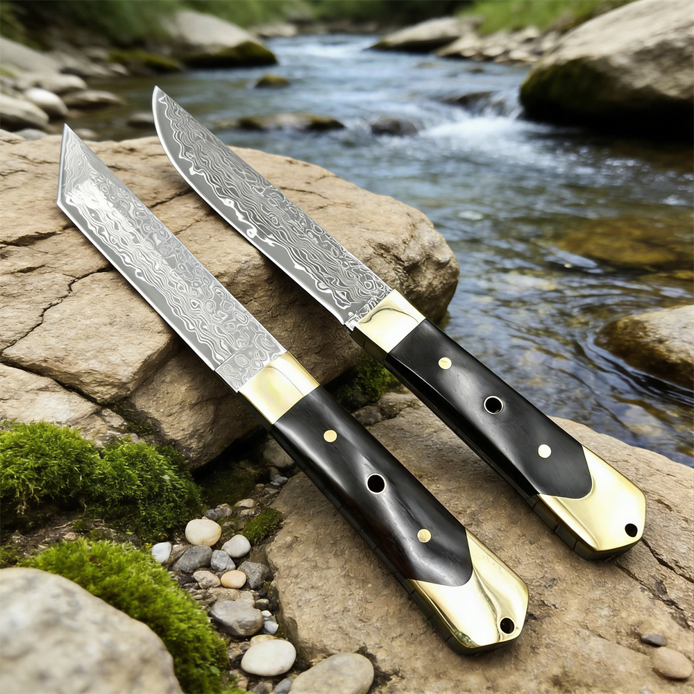 High Hardness Damascus Blade E - Edc Pocket Carry Fixed Blade reseña y precio