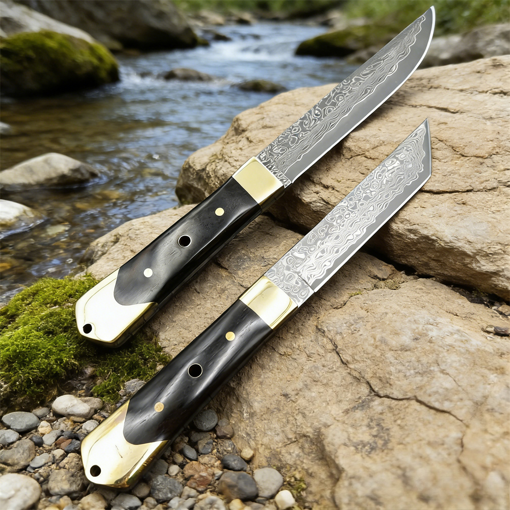 High Hardness Damascus Blade E - Edc Pocket Carry Fixed Blade reseña y precio