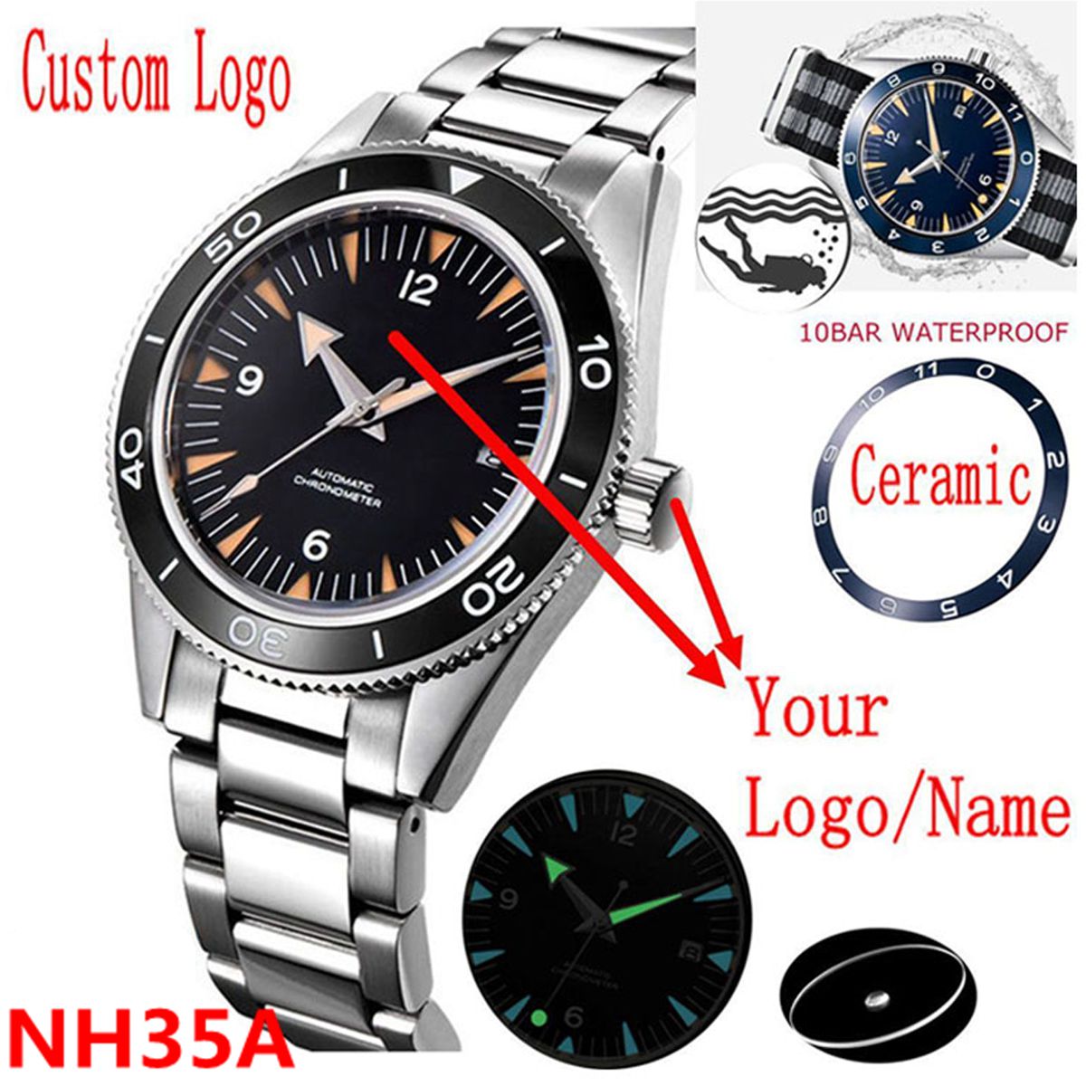 Custom Logo NH35 Movement Watc - Watch Winder Compact reseña y precio
