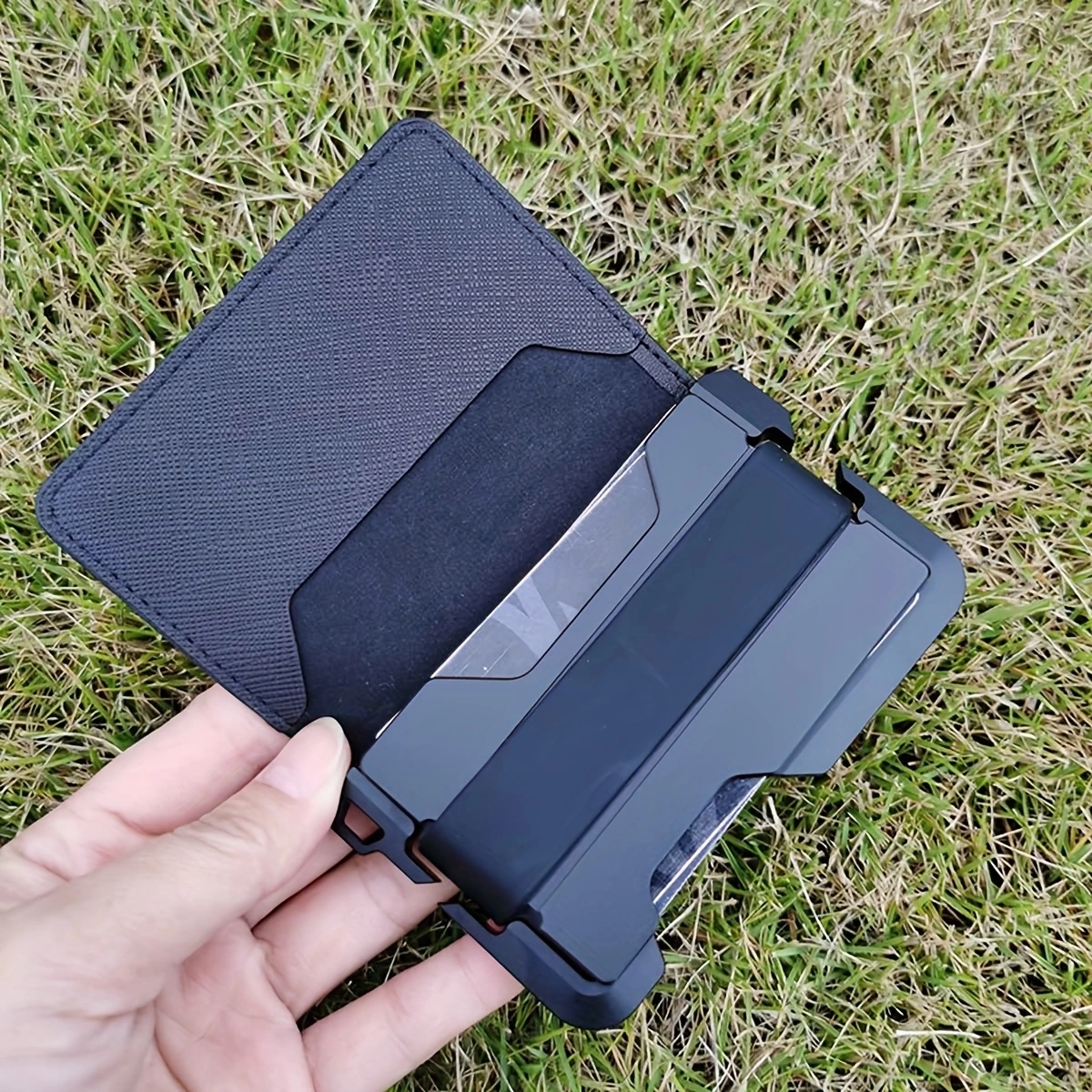 Men Smart Metal EDC Wallets wi - Edc Carry Card reseña y precio