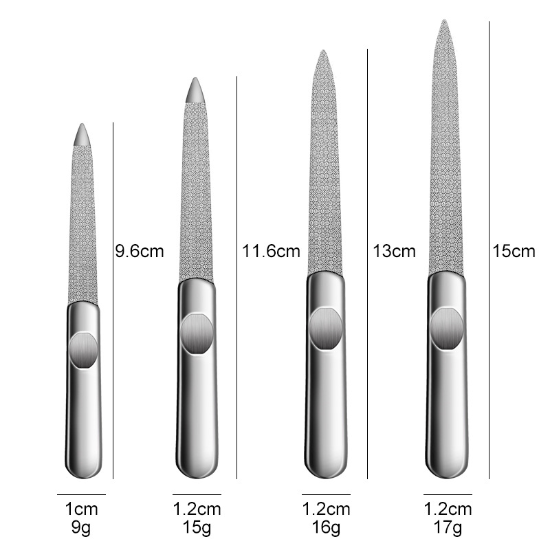1PCS Professional Stainless St - Nail File Titanium reseña y precio