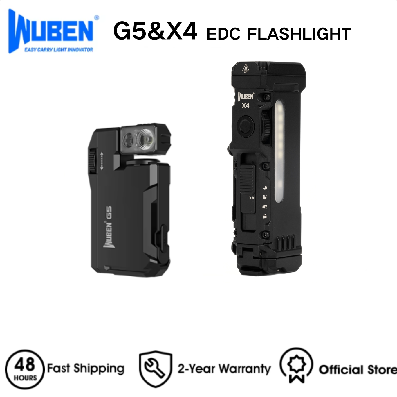 WUBEN X4 & G5 EDC Flashlight B - Edc Every Day Carry おもちゃ reseña y precio