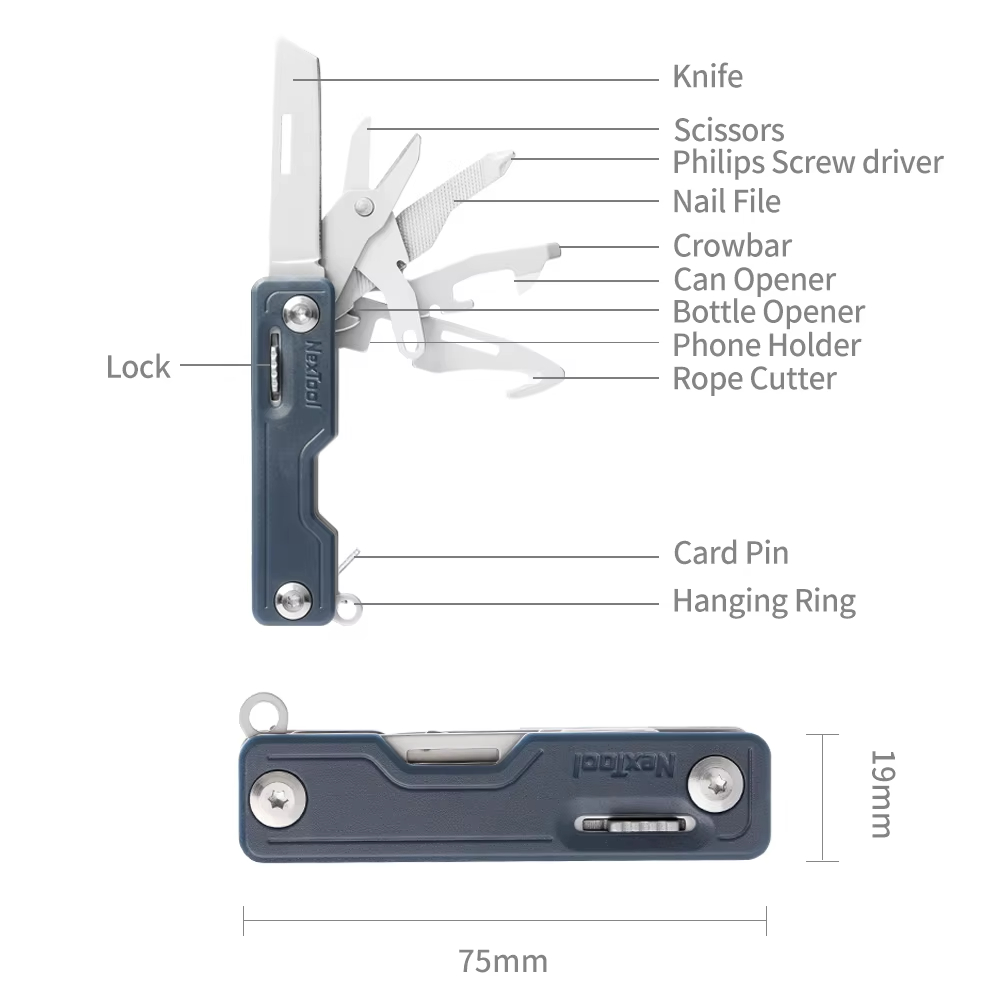 NexTool 10-in-1 Key Knife Mini - Edc Carry Card reseña y precio