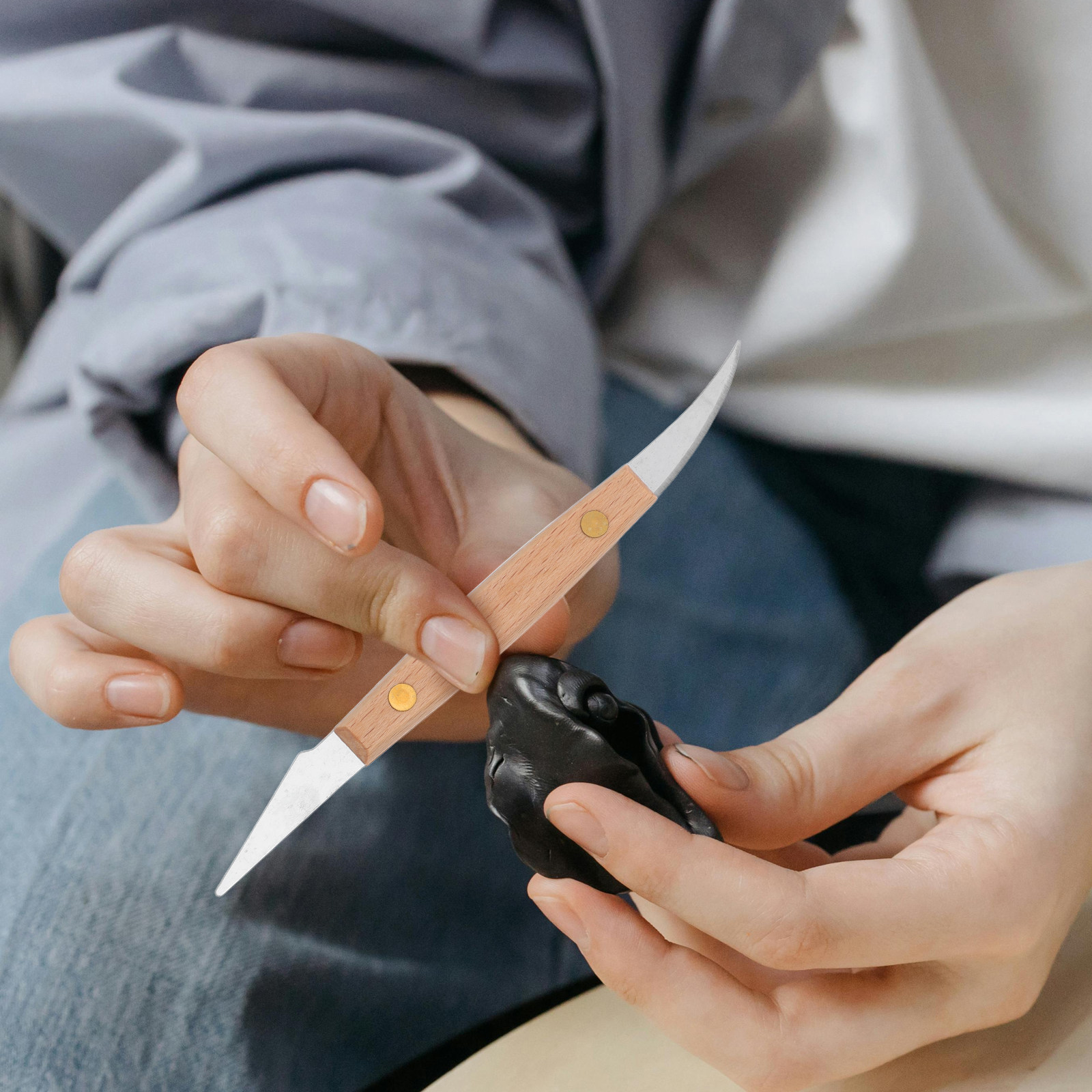 Double-Sided Wooden Handle Pot - Pocket Knife Ceramic reseña y precio