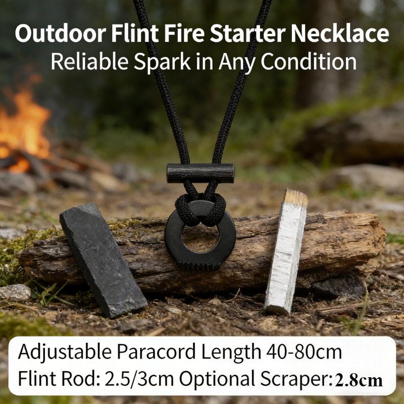 New Portable Paracord Survival - Ferro Rod Striker reseña y precio