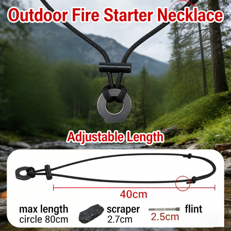 New Portable Paracord Survival - Ferro Rod Striker reseña y precio