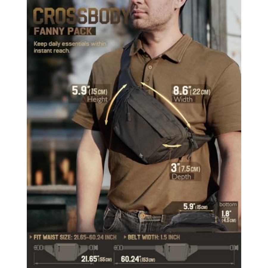 Tactical Concealed Carry Fanny - Edc Concealed Carry Fanny Pack reseña y precio