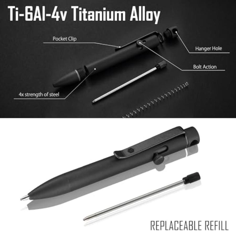 Bolt Action EDC Pen with Clip  - Edc Every Day Carry おもちゃ reseña y precio