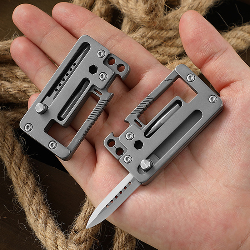 5 IN 1 Titanium Alloy Keychain - Multitool Credit Card reseña y precio