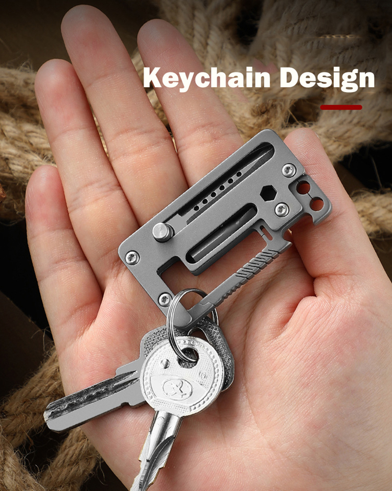 5 IN 1 Titanium Alloy Keychain - Multitool Credit Card reseña y precio