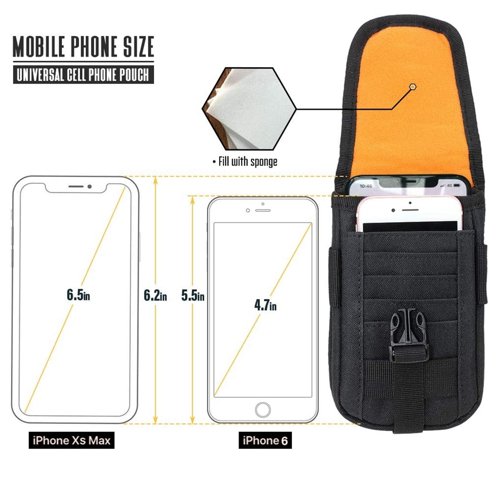 Tactical Phone Pouch Molle,Sma - Edc Carry Belt reseña y precio