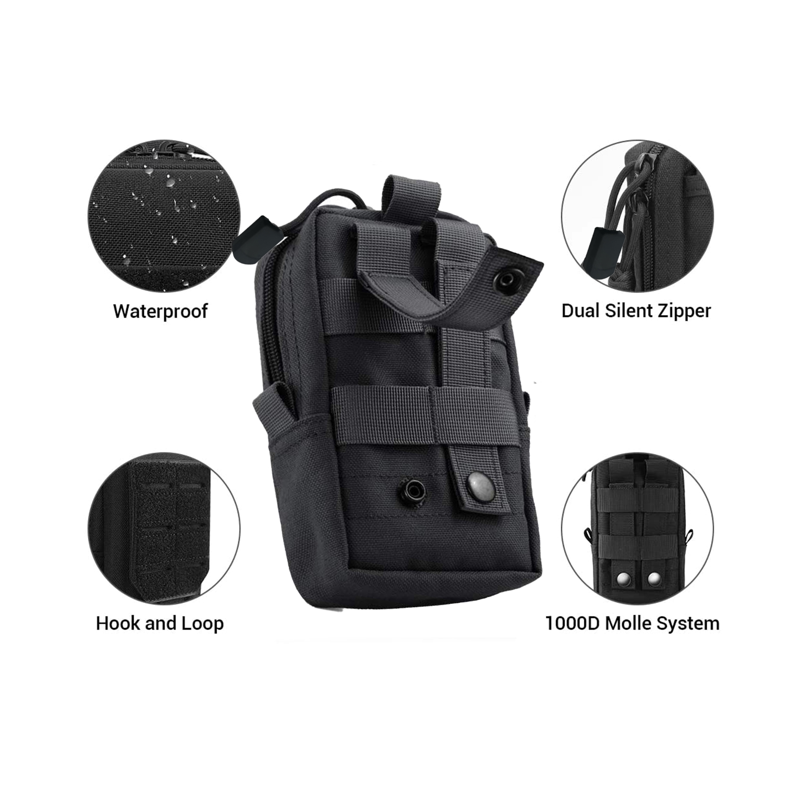 Tactical Molle Pouch Waist Bag - Edc Carry Pack reseña y precio