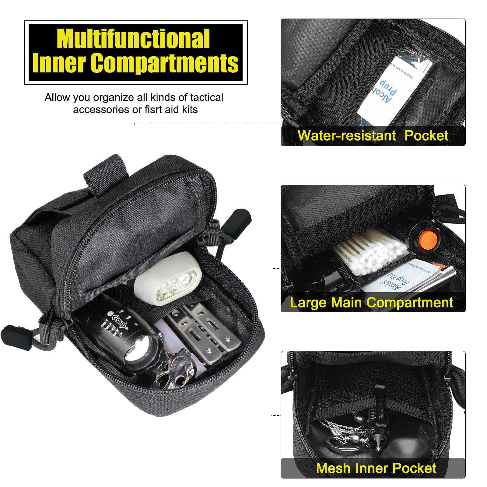 Tactical Molle Pouch Waist Bag - Edc Carry Pack reseña y precio