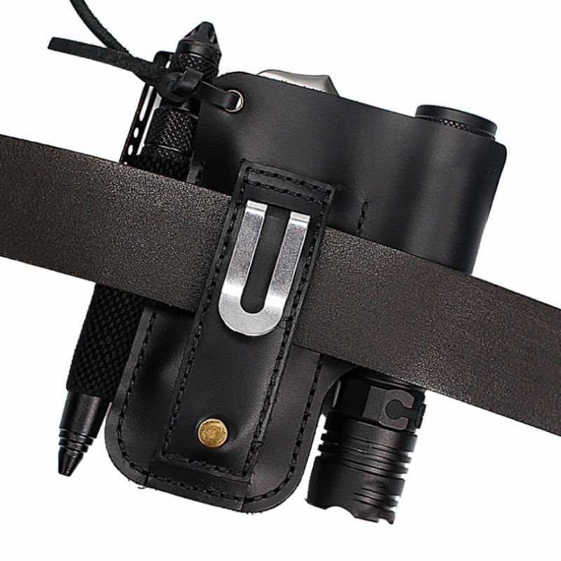 EDC Leather Flashlight Tool Ho - Edc Carry Belt reseña y precio