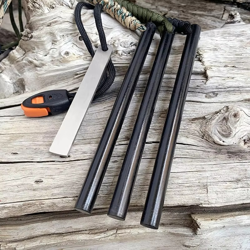 10*150mm Outdoor Flint Magnesi - Ferro Rod Striker reseña y precio