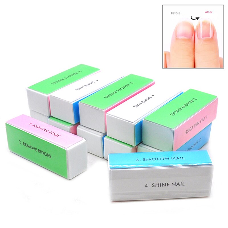 5pcs  Colorful Buffing Block 4 - Nail File Titanium reseña y precio