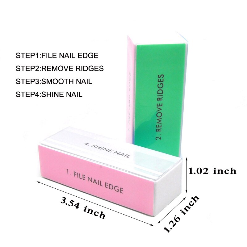 5pcs  Colorful Buffing Block 4 - Nail File Titanium reseña y precio