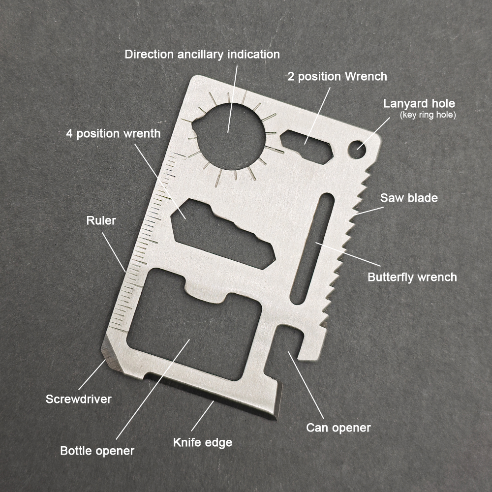 Stainless Steel EDC Pocket Too - Multitool Credit Card reseña y precio