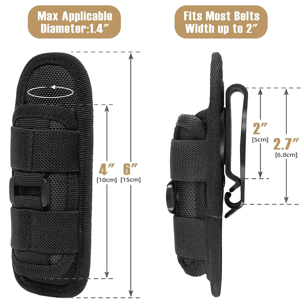 Tactical Flashlight Pouch Hols - Appendix Carry Edc reseña y precio