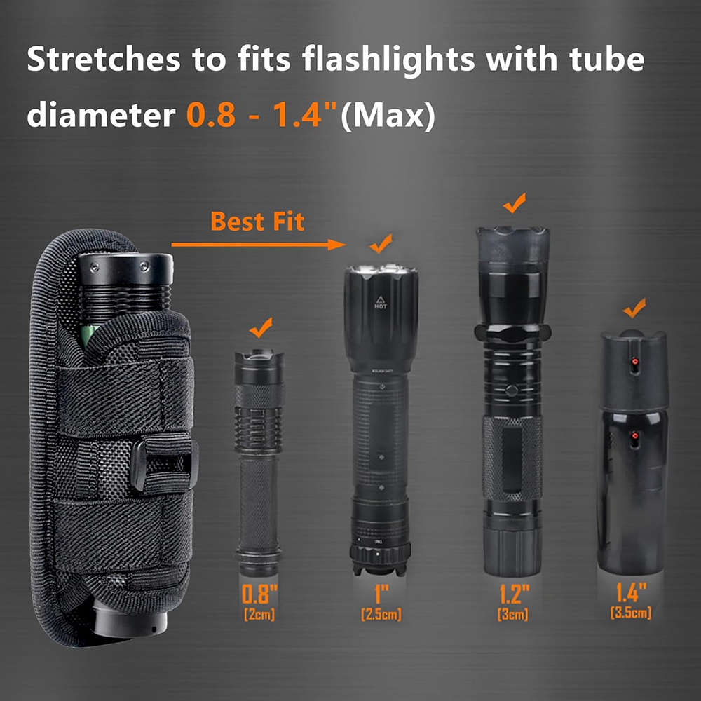 Tactical Flashlight Pouch Hols - Appendix Carry Edc reseña y precio