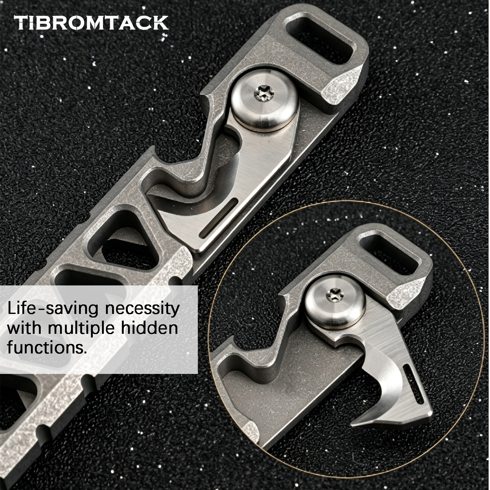 TIBROMTACK Titanium Multi-Func - Edc Every Day Carry おもちゃ reseña y precio