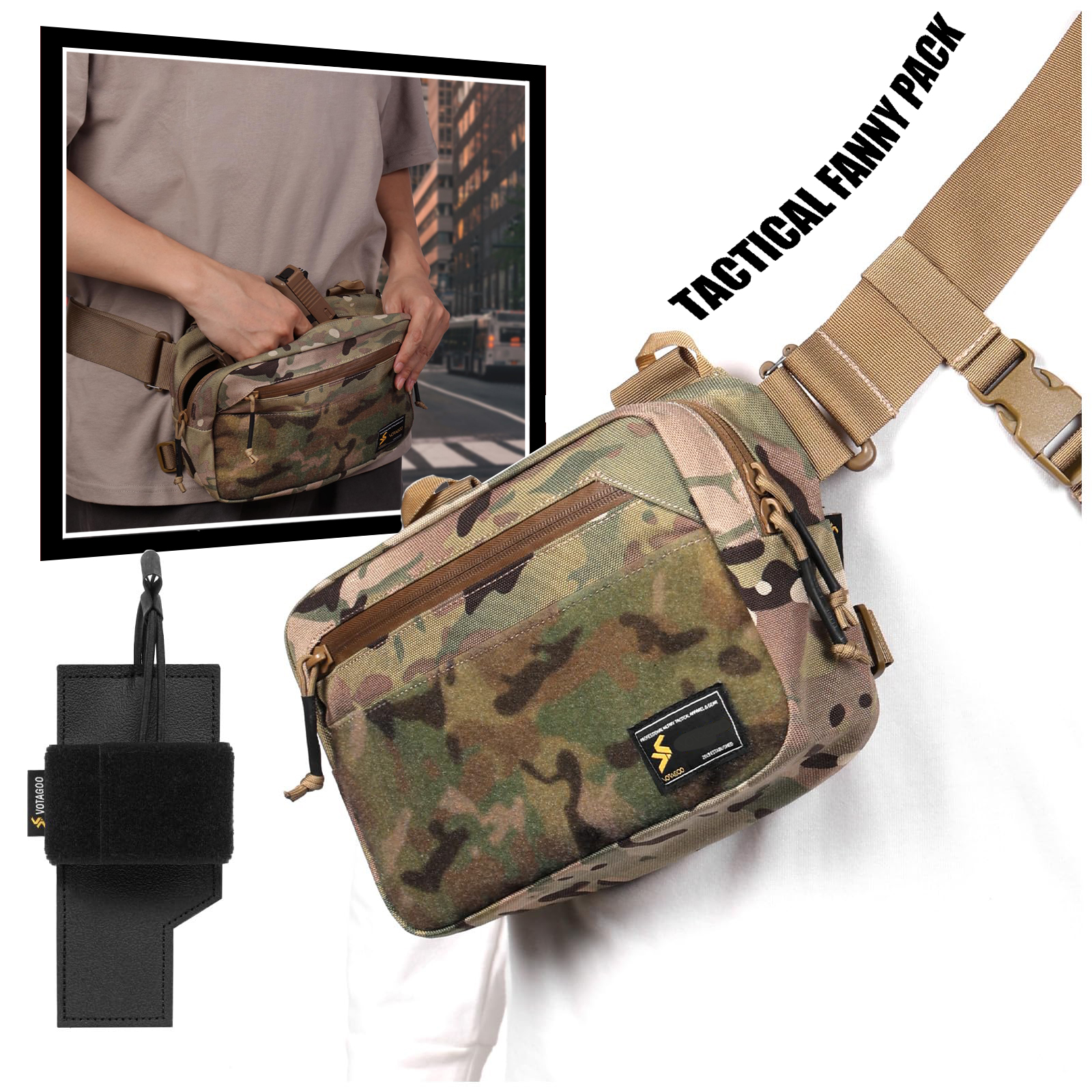 Tactical Fanny Pack, Concealed - Edc Concealed Carry Fanny Pack reseña y precio