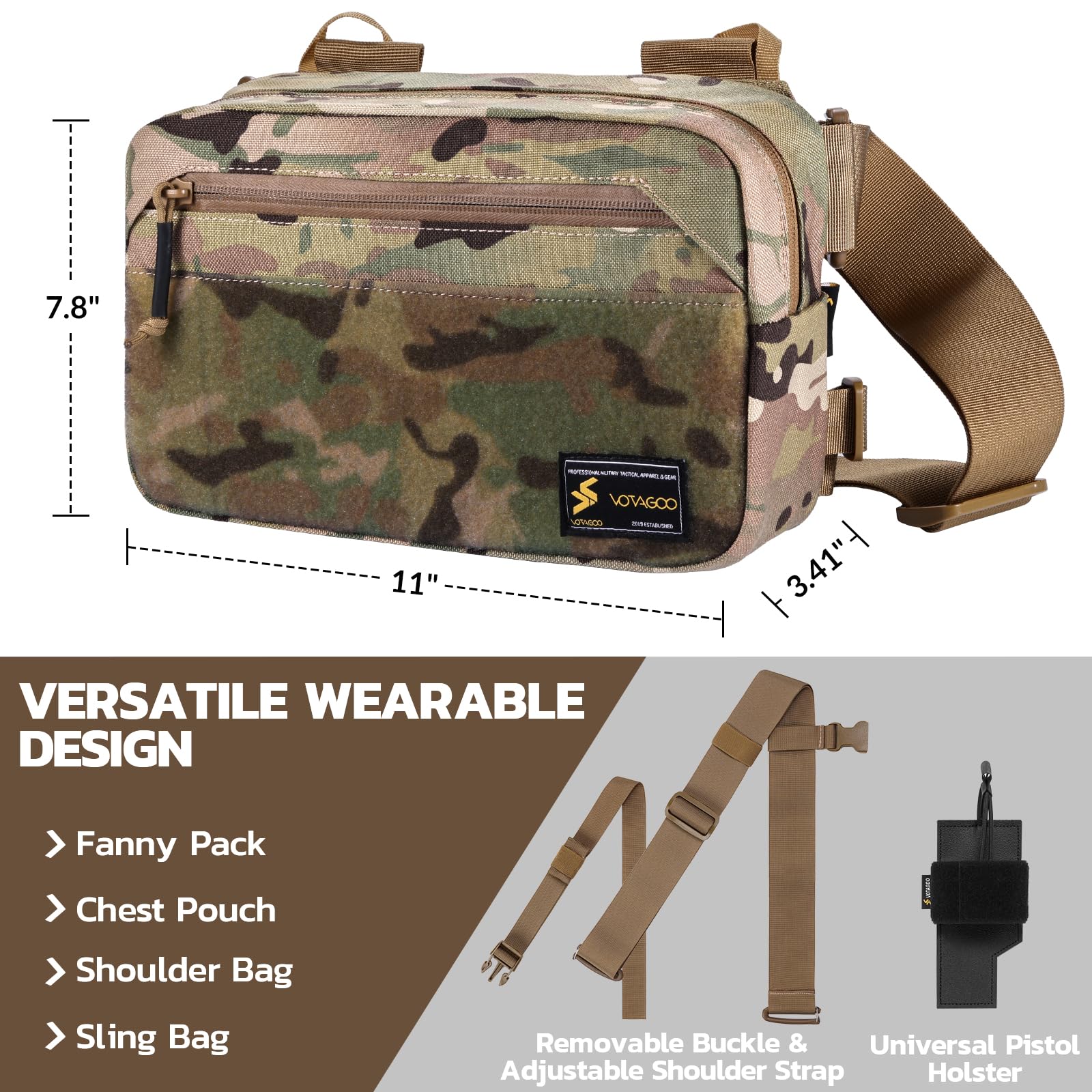 Tactical Fanny Pack, Concealed - Edc Concealed Carry Fanny Pack reseña y precio
