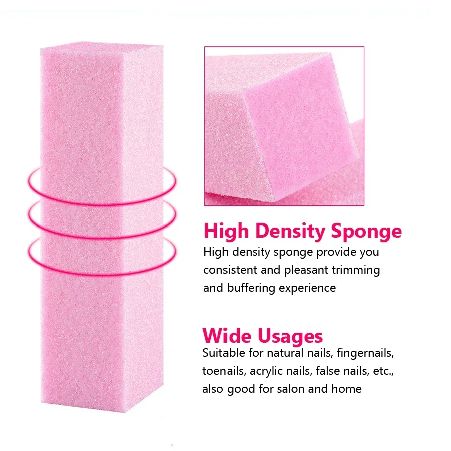 2Pcs Nail Buffer Blocks 4-Side - Nail File Titanium reseña y precio