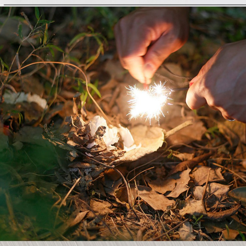 Mini Wilderness Survival Porta - Ferro Rod Striker reseña y precio
