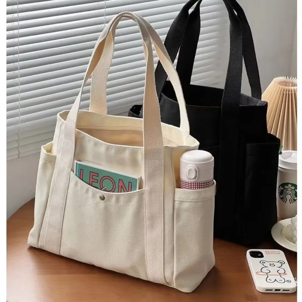 Large Capacity Canvas Tote Bag - Edc Carry Bag reseña y precio