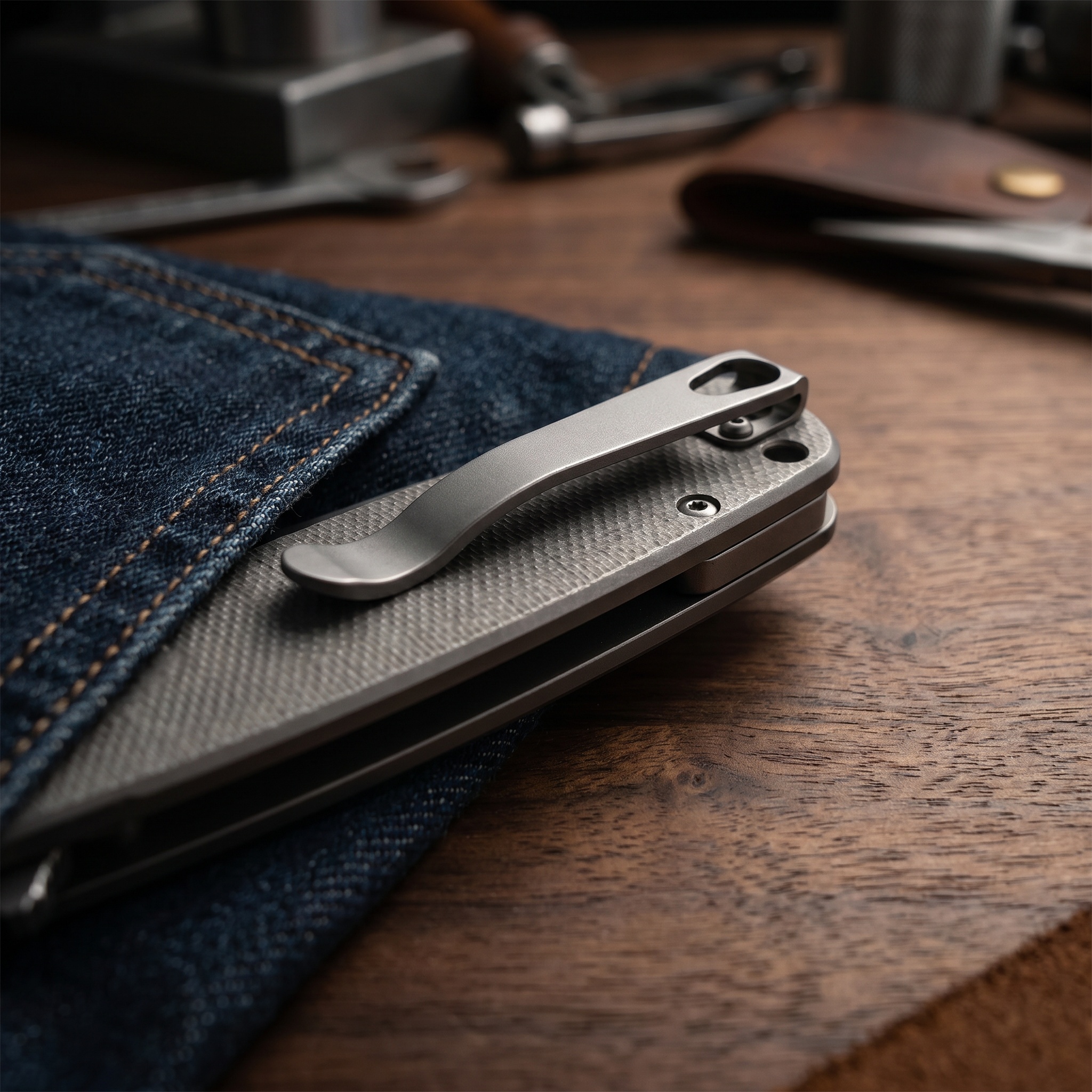 TC4 Titanium Pocket Clip For C - Edc Carry Pocket Knife reseña y precio