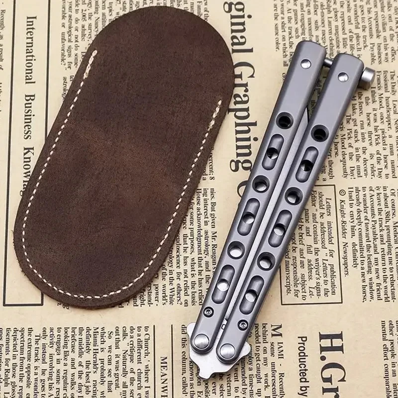 Leather small knife cover carr - Edc Pocket Carry Fixed Blade reseña y precio