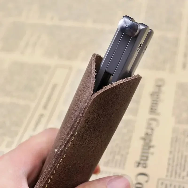 Leather small knife cover carr - Edc Pocket Carry Fixed Blade reseña y precio
