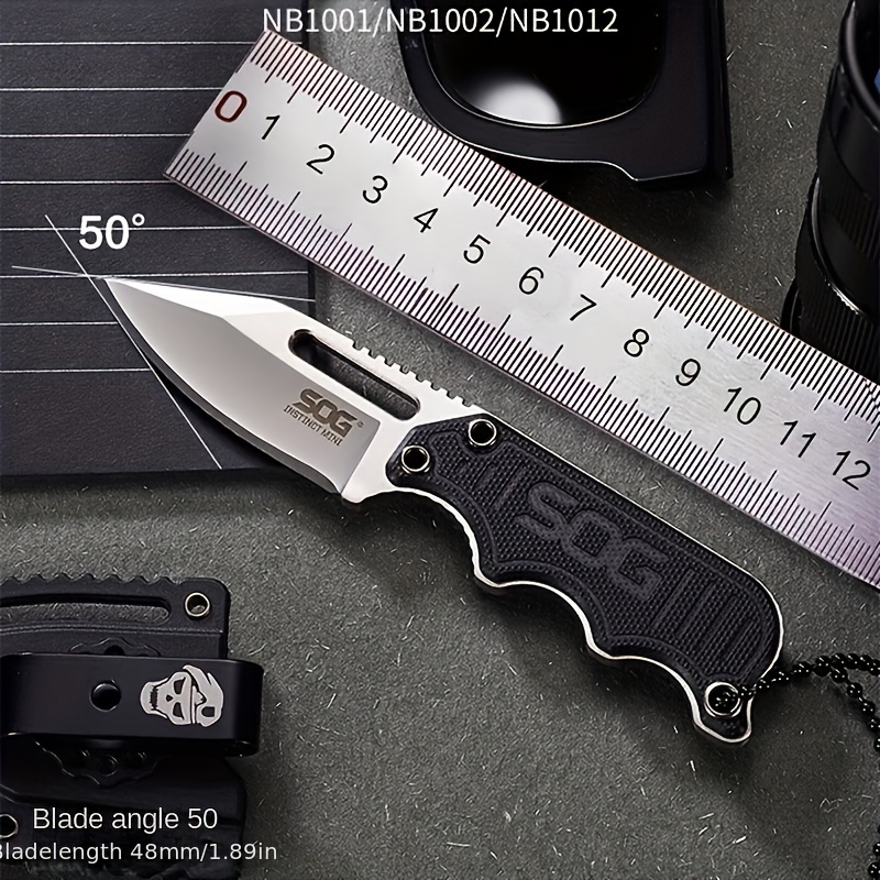 5CR15 stainless steel lightwei - Edc Fixed Blade Deep Carry reseña y precio