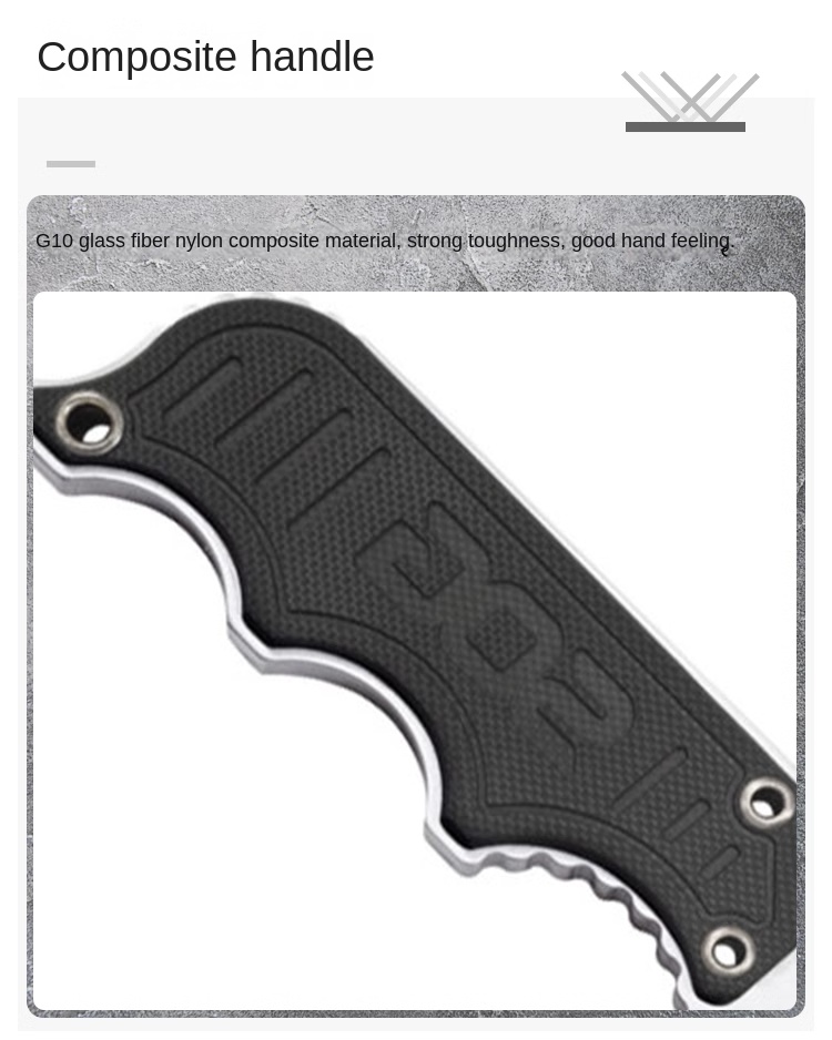 5CR15 stainless steel lightwei - Edc Fixed Blade Deep Carry reseña y precio