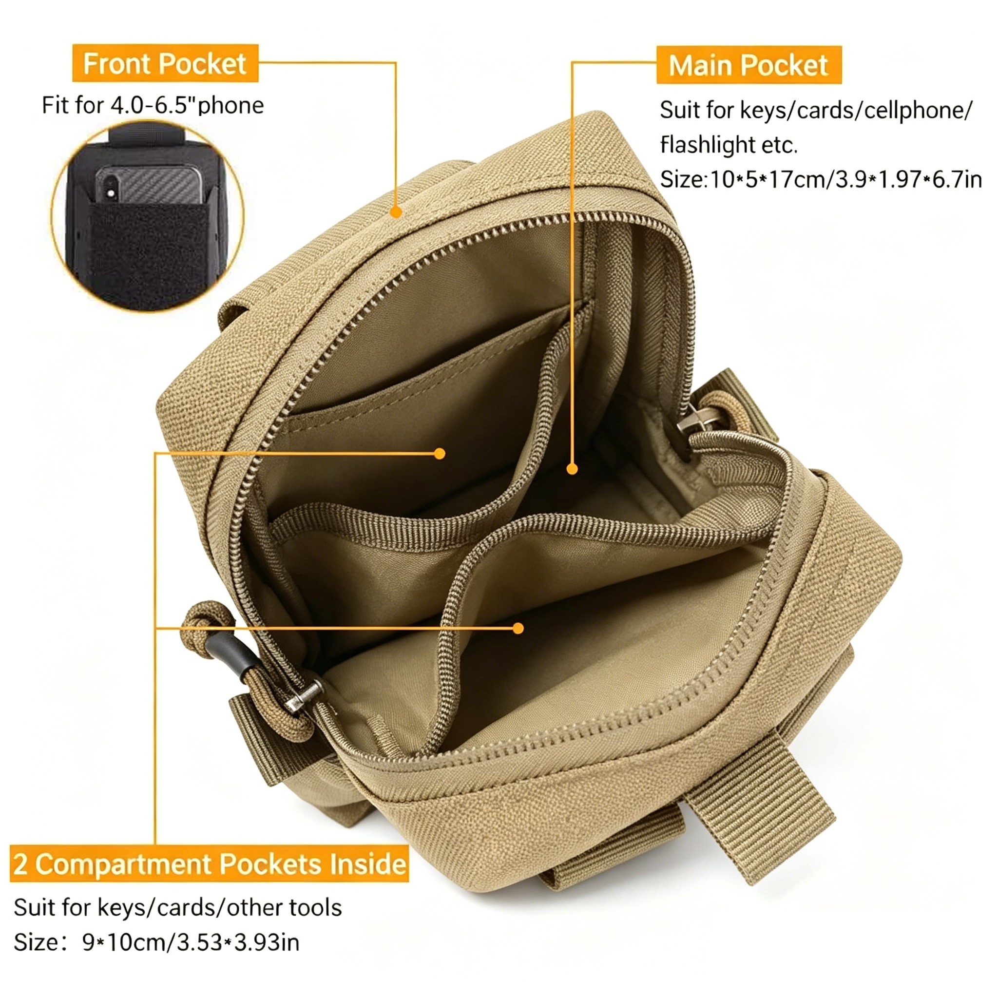 Multipurpose Tactical MOLLE ED - Appendix Carry Edc reseña y precio