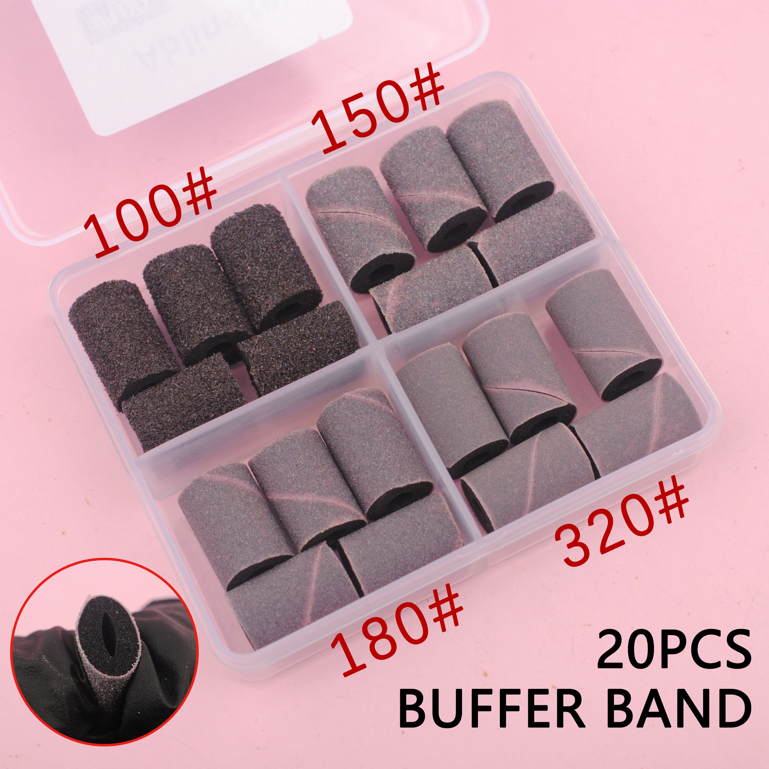 Nail Drill Buffer Bands,Soft S - Nail File Titanium reseña y precio