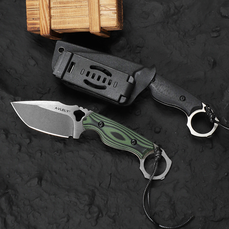 High-hardness DC53 steel strai - Edc Fixed Blade Deep Carry reseña y precio