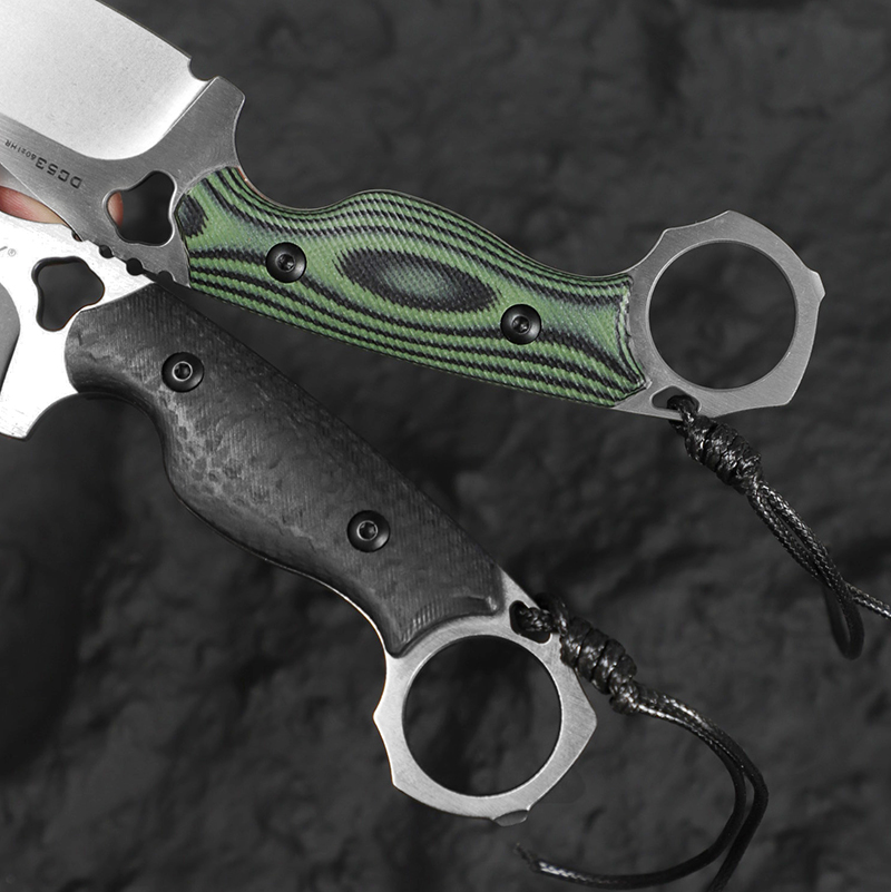 High-hardness DC53 steel strai - Edc Fixed Blade Deep Carry reseña y precio
