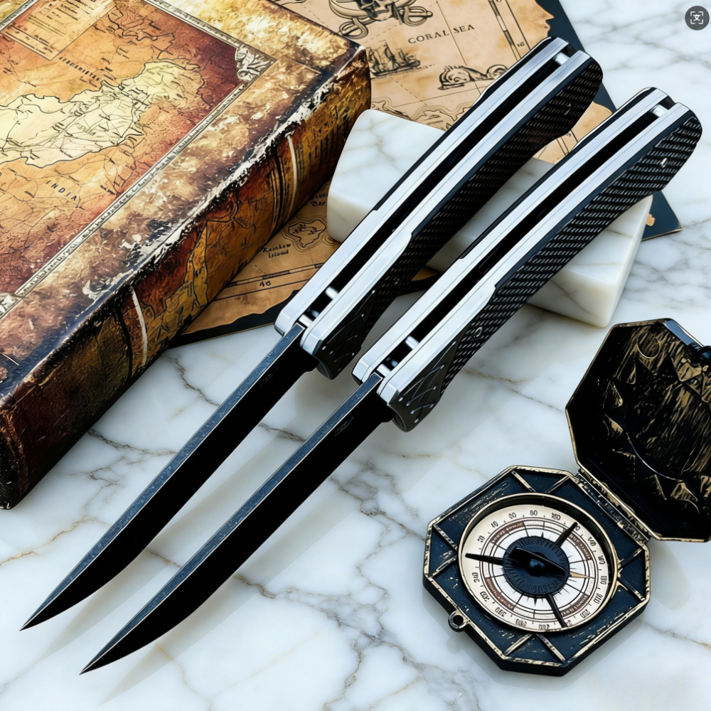 D2 Steel Folding Knife with Ca - Edc Carry Pocket Knife reseña y precio