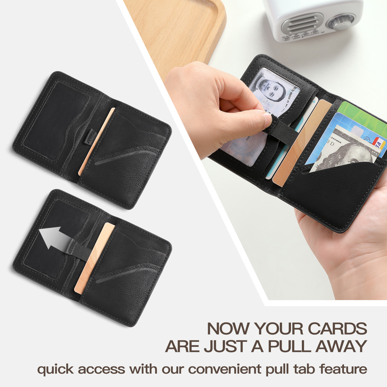 Rfid Blocking Leather Front Po - Edc Carry Card reseña y precio