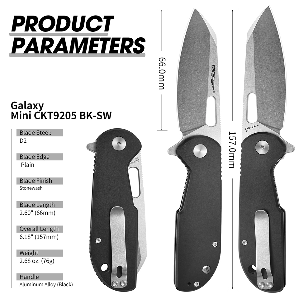 TONIFE Galaxy Mini CKT9205 Fol - Edc Carry Pocket Knife reseña y precio