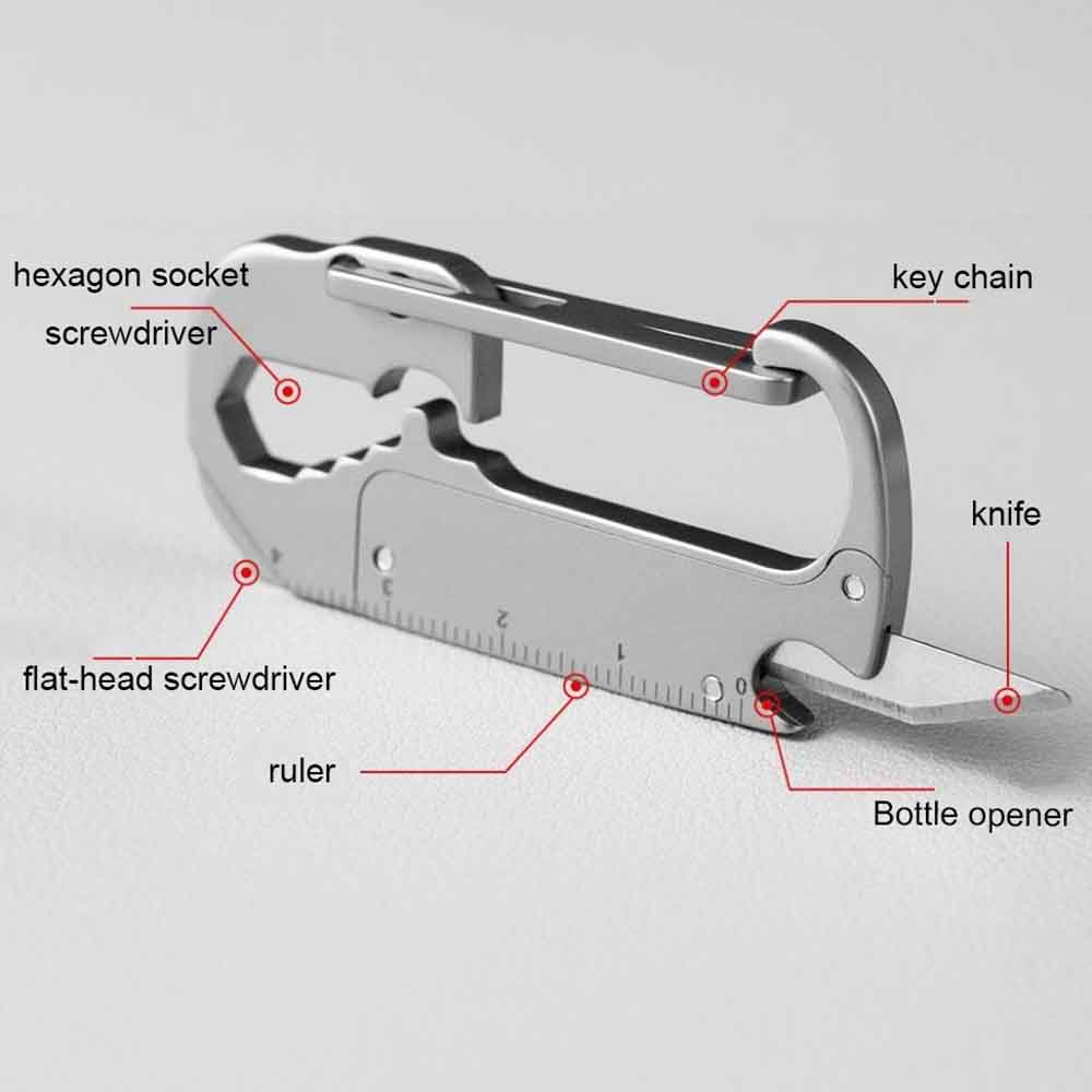 Stainless Steel Key Chain Knif - Multitool Credit Card reseña y precio