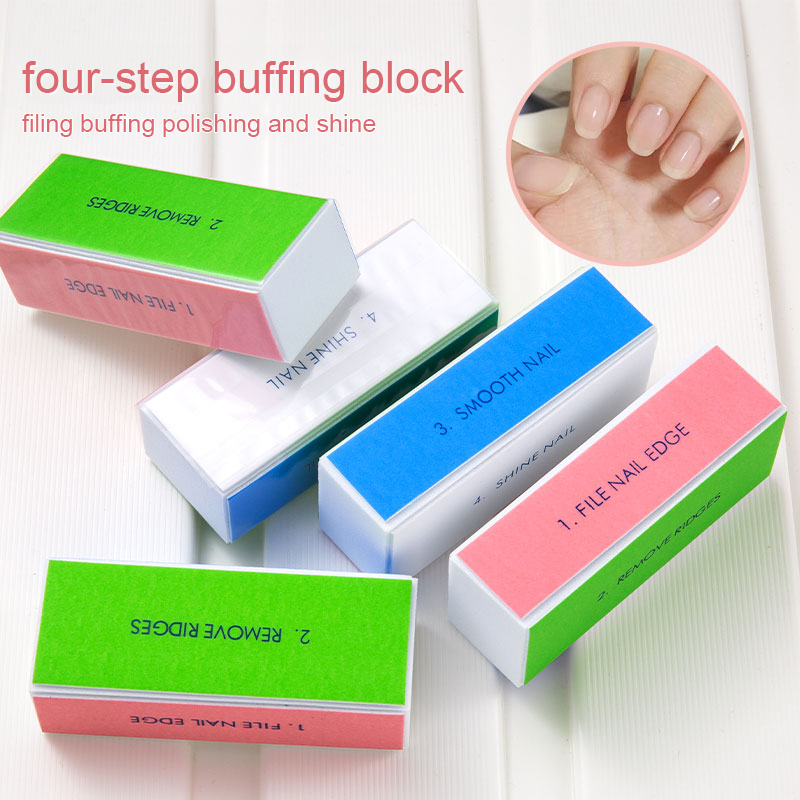 5/10pcs Nail Buffer Block 4 St - Nail File Titanium reseña y precio