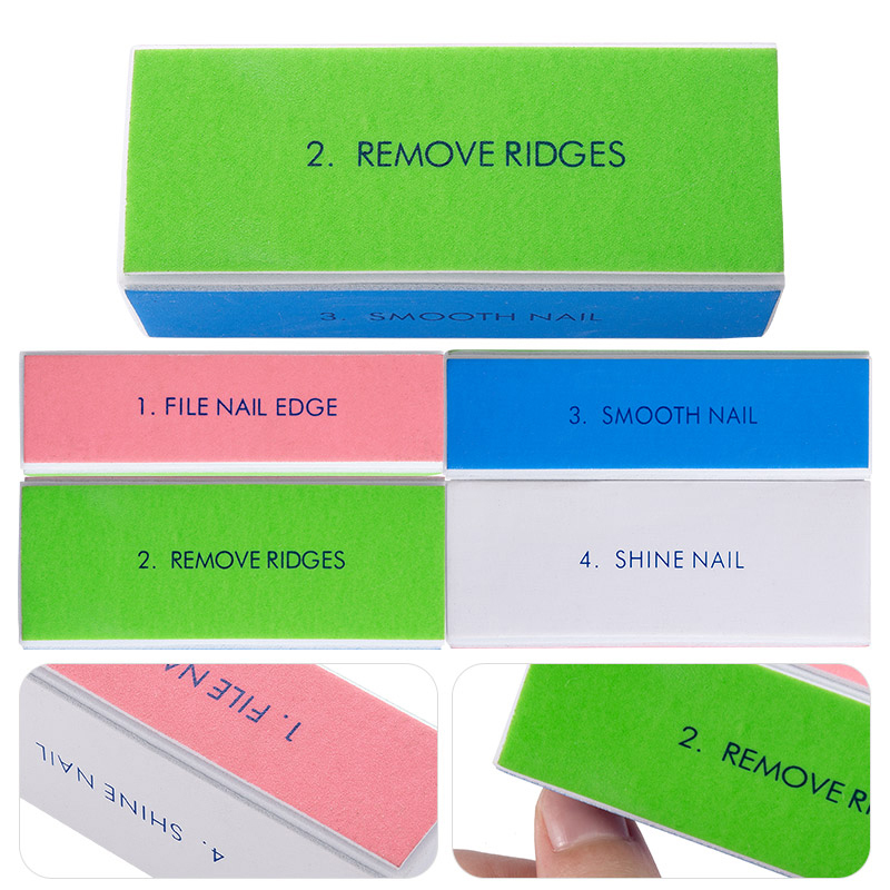5/10pcs Nail Buffer Block 4 St - Nail File Titanium reseña y precio