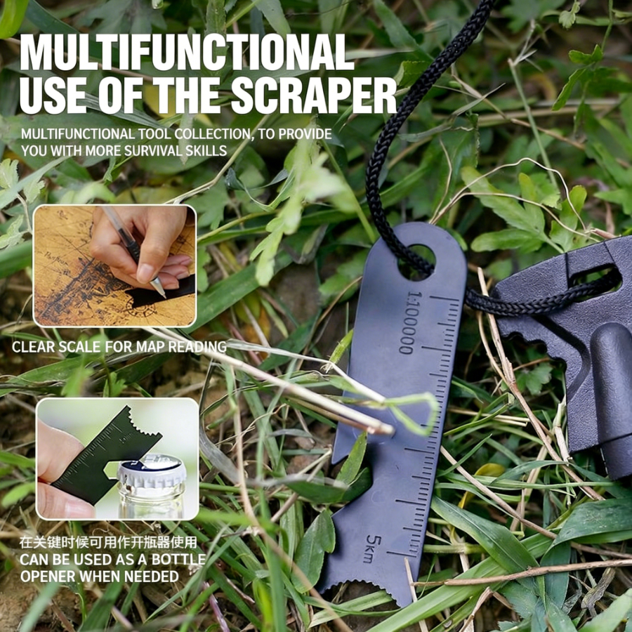 Multi-functional Survival Fire - Ferro Rod Striker reseña y precio