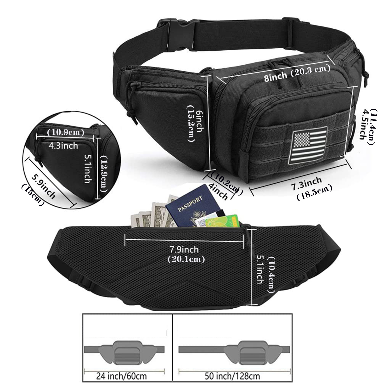 Tactical Fanny Pack Gun Holste - Edc Concealed Carry Fanny Pack reseña y precio